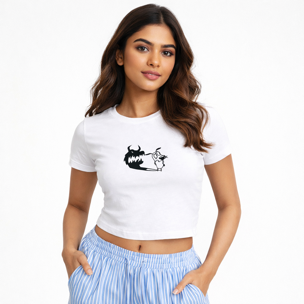 Courage the Cowardly Dog Cotton Baby Tee